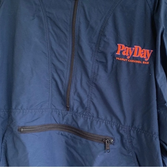 Vintage Payday Candy Bar Jacket Advertsing Popover Pullover Coat Peanut Caramel - Picture 4 of 6
